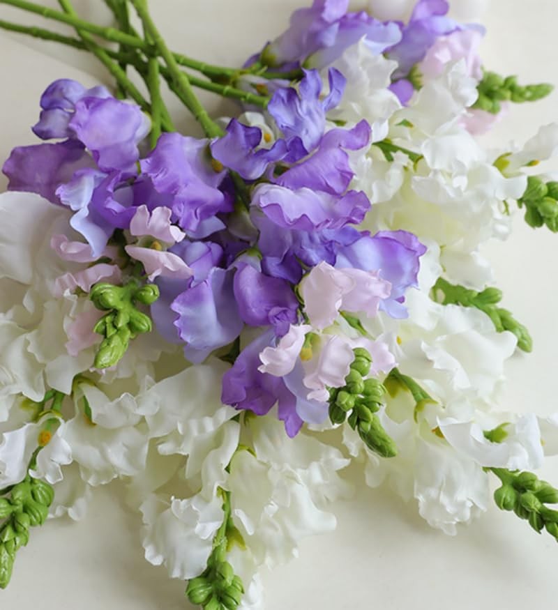 6 Pieces Artificial Delphinium Flowers,16″Artificial Silk Flowers Hyacinth,Si…