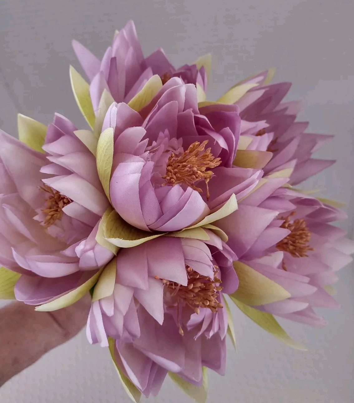 Artificial lotus blossom flower Stems (Six Stems)