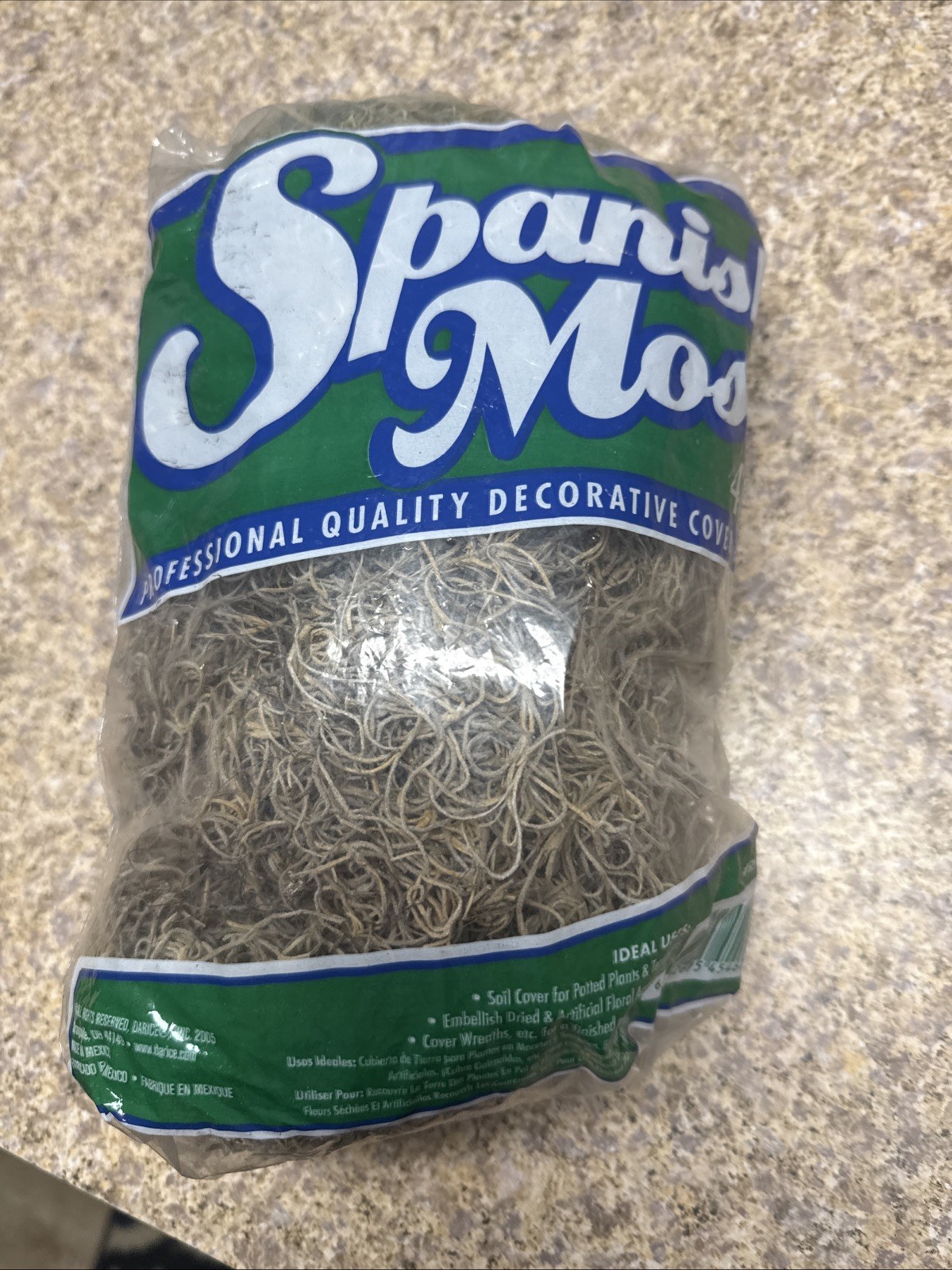 Spanish Moss Cover and Fill – 4 oz. – Gray