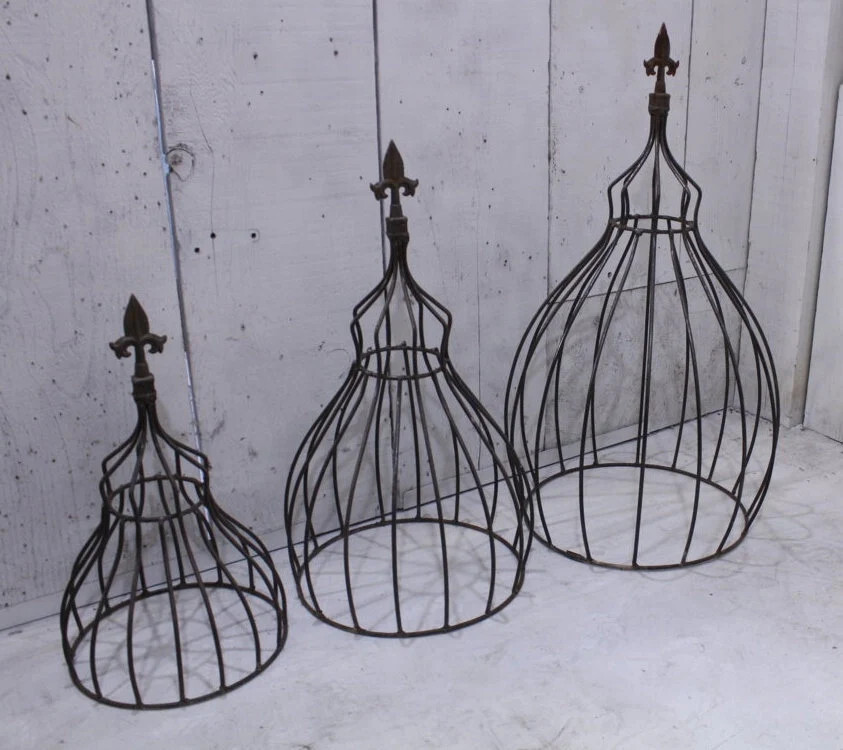 Wrought Iron Small 17″ Egyptian Topiary Trellis, Plant Climber, Garden Support