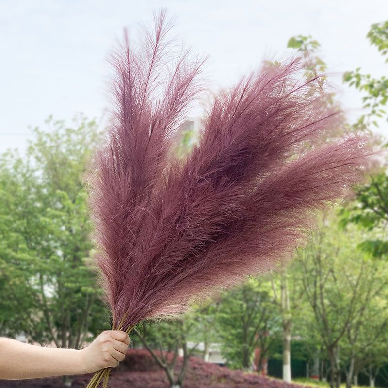 120cm Artificial Pampas Grass Home Garden DIY Fake Plant Ornament Decoration NEW