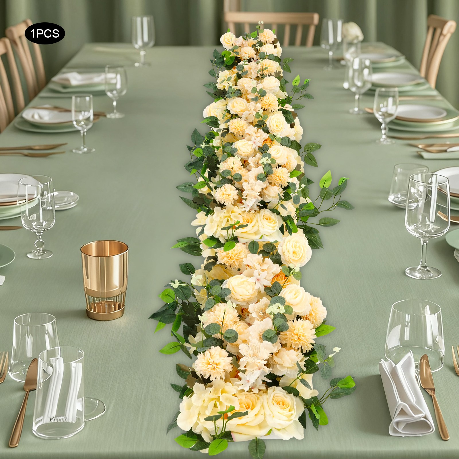 Artificial Flower, Artificial Flowers Row, Artificial Flower Row for Home Party