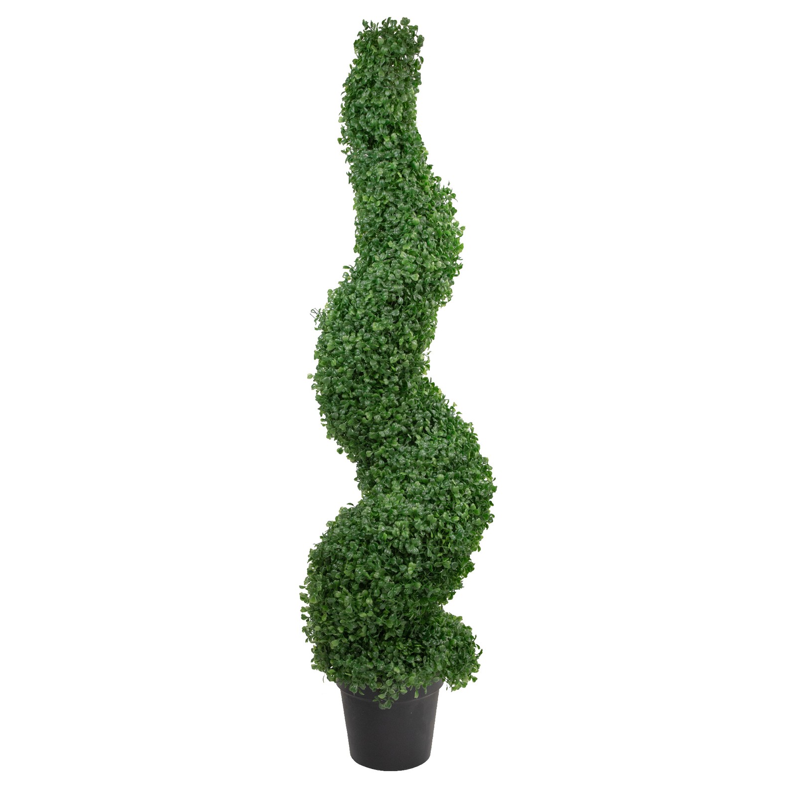 Northlight 48-Inch Potted Spiral Artificial Boxwood Topiary Tree