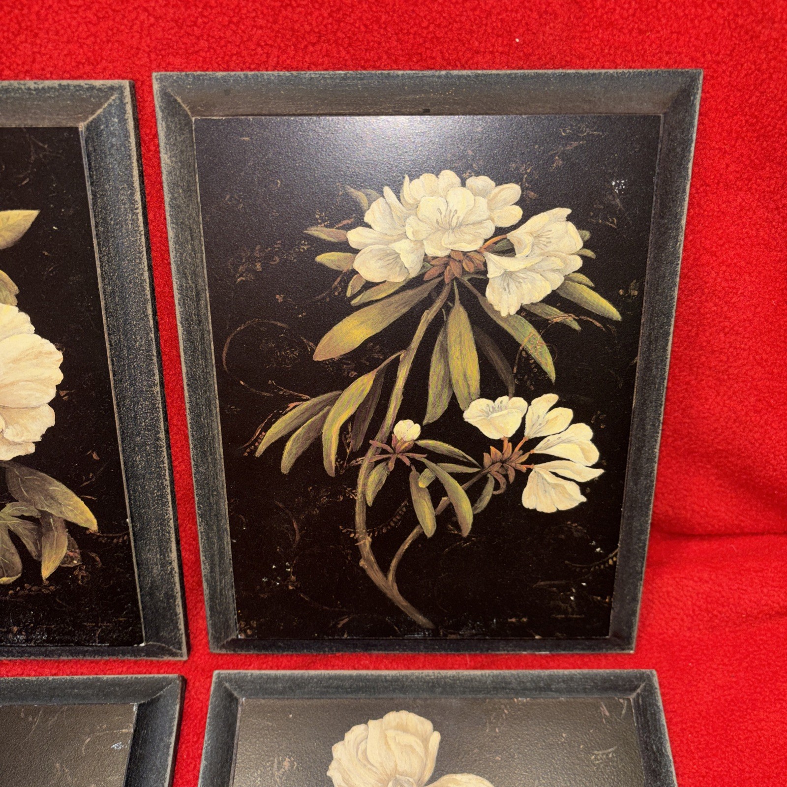 4 Piece Wall Art 17″ Floral Designs By Regina Andrews