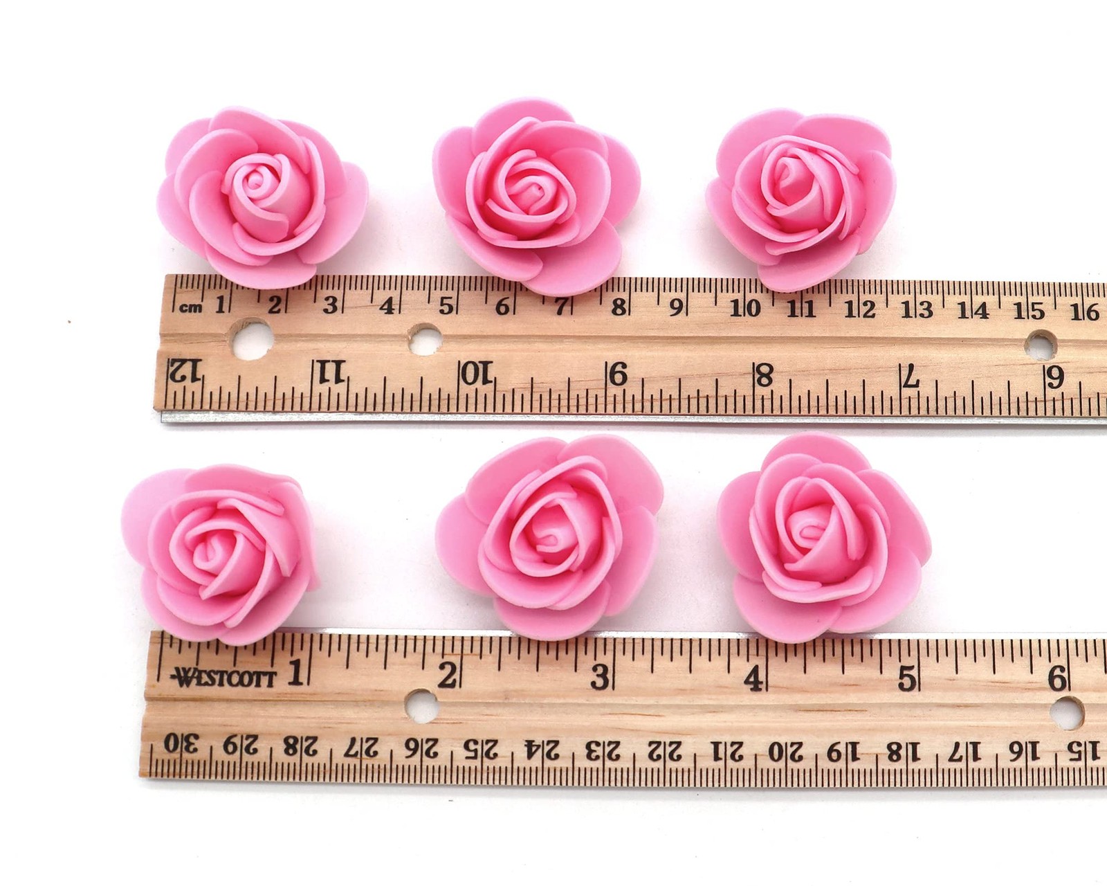 Garnet Mini Foam Rose Artificial Flowers DIY Crafts Wedding Bouquets 100 PCS