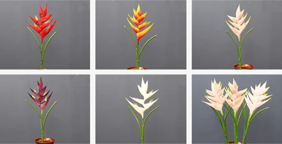34 in/86cm Large Bird of Paradise Heliconia Stem Artificial Flowers,7 Petals …
