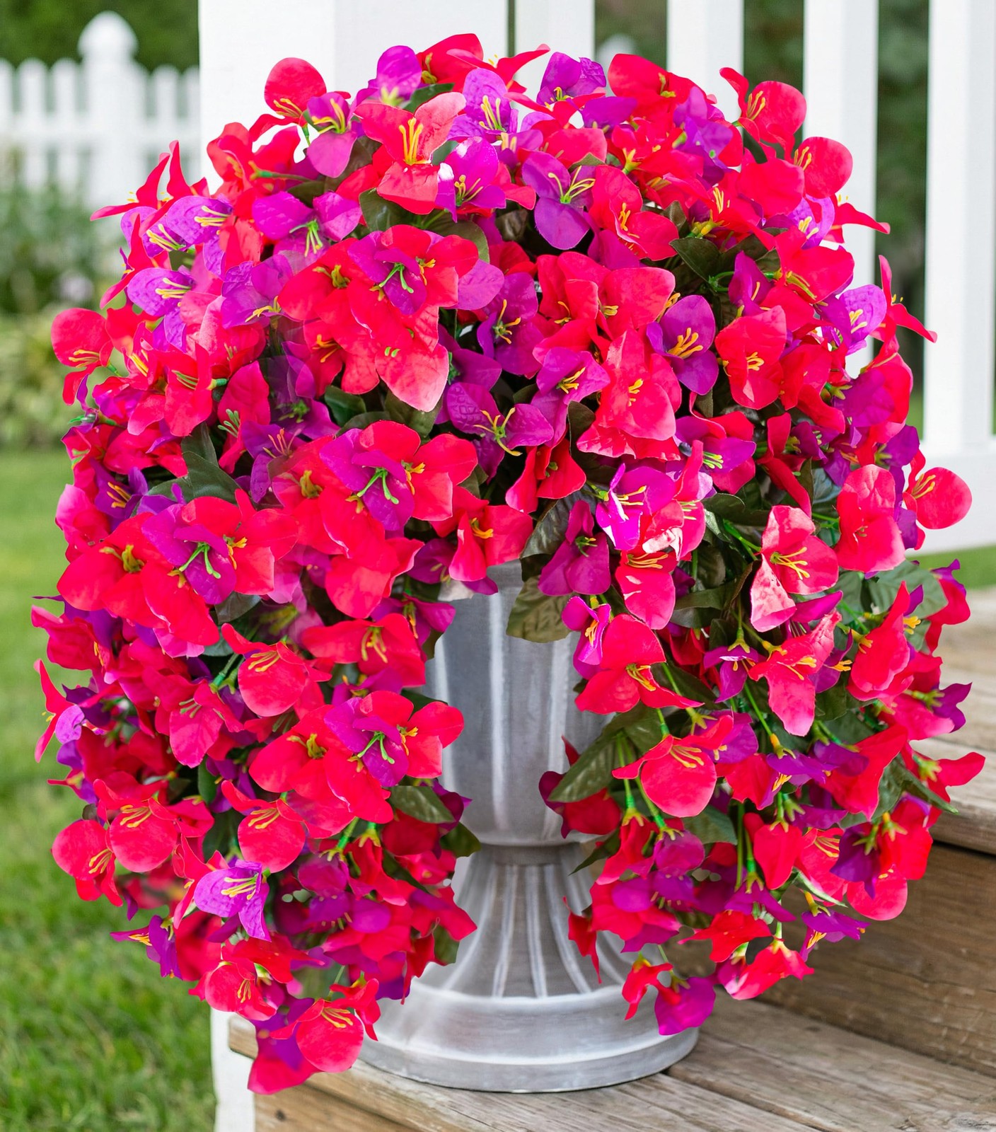 Bougainvillea Artificial Hanging Flowers Plants for Outdoors Decoration, 2pcs…
