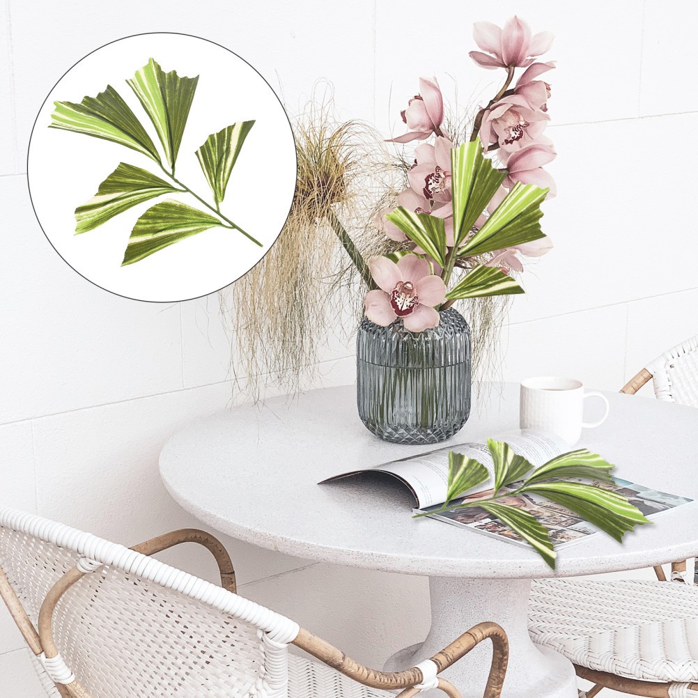 10 PCS Artificial Greenery Stems for Vase Leaves Crafts Palm Leaf