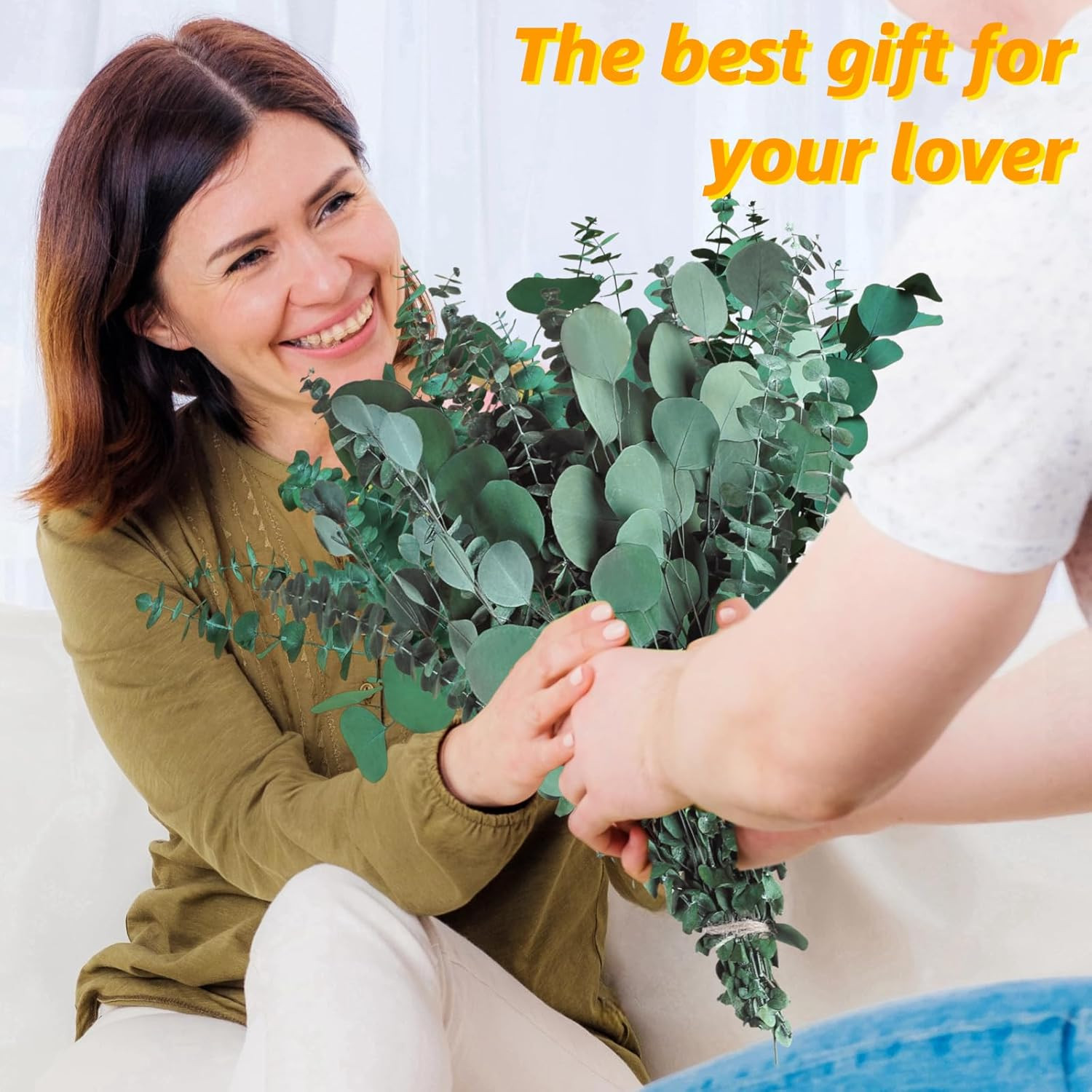 22 Pcs Large Dried Eucalyptus & Silver Dollar Leaves Bundle – Natural Real Fresh