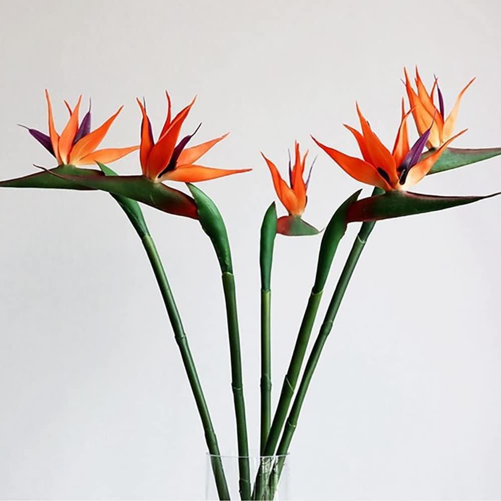 Artificial Flowers Bird of Paradise Greenery Plants Indoor outside Garland Home