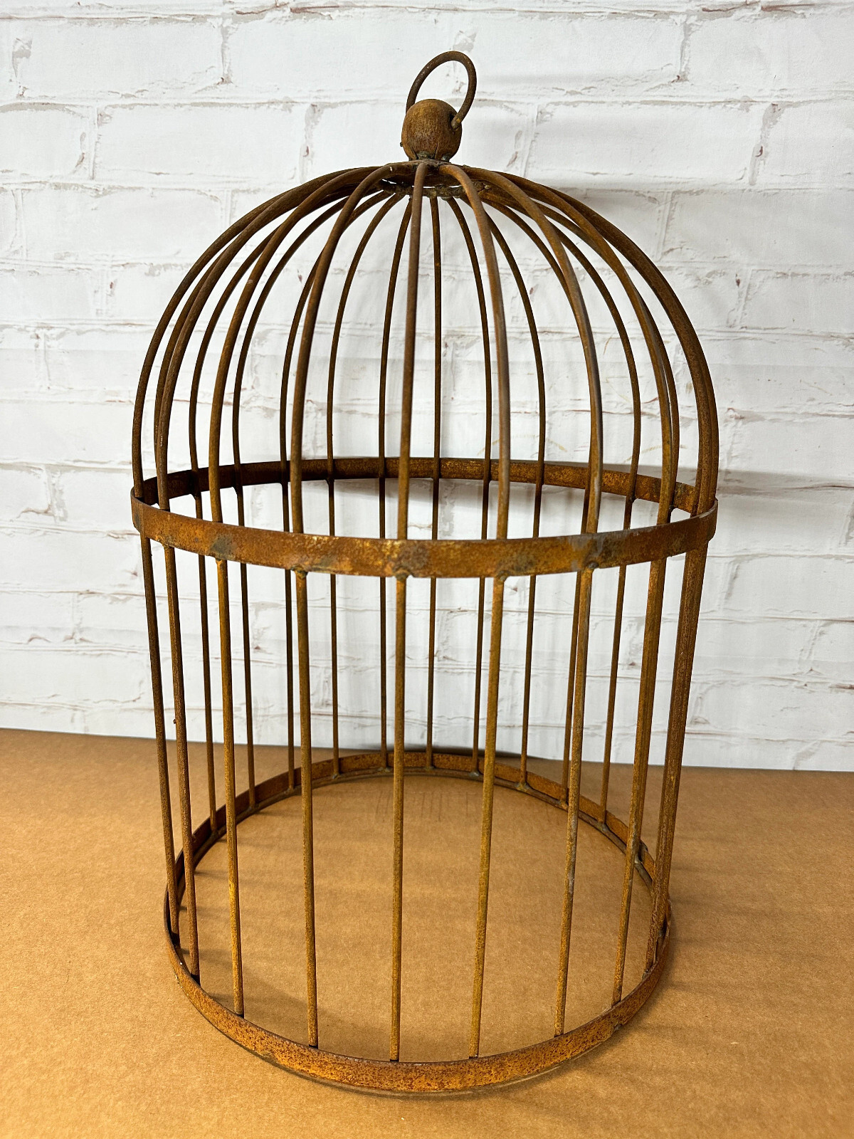 24″ Large Bird Cage Cloche Topiary Flower Trellis Wrought Iron