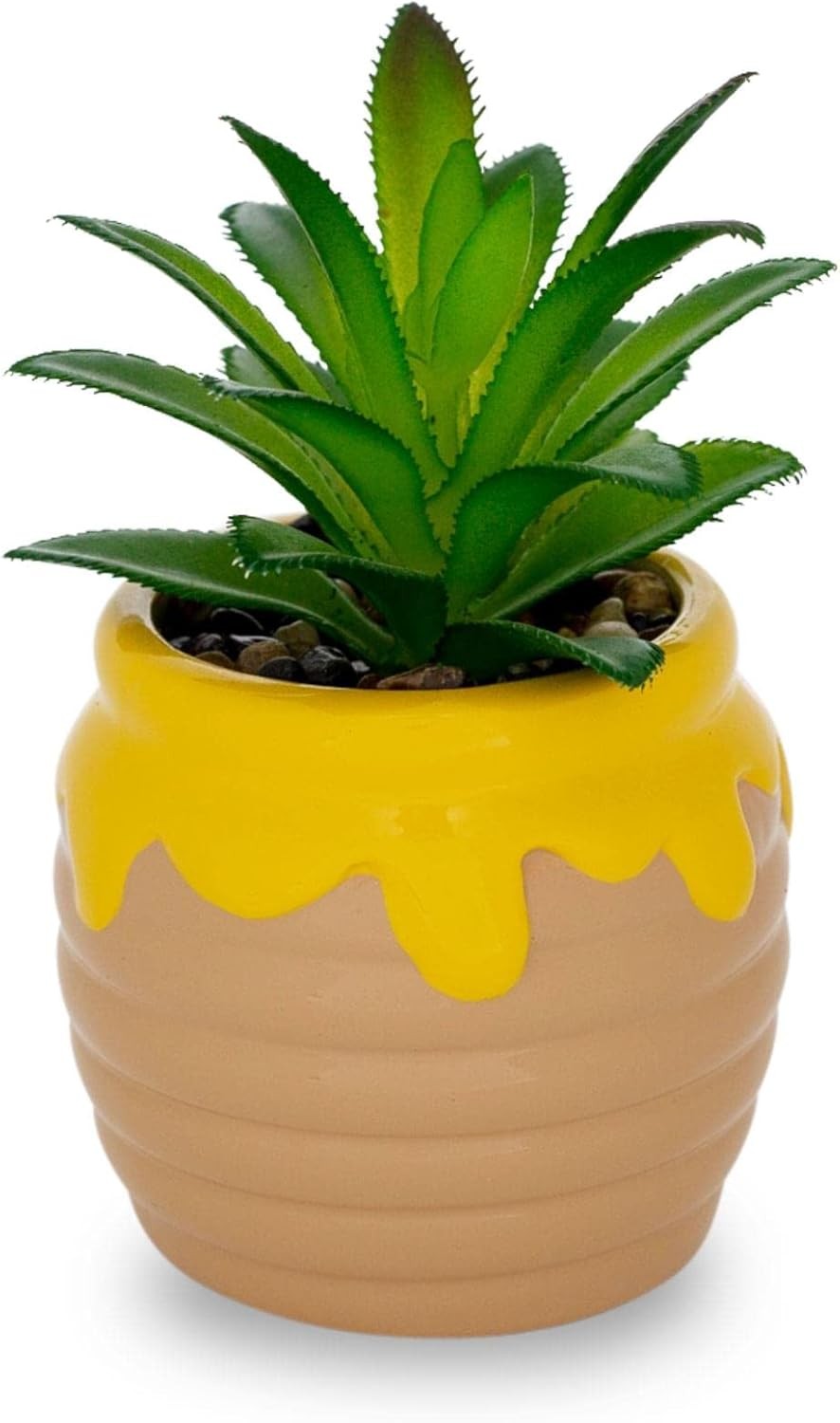 Disney Hunny Pot 3-Inch Ceramic Mini Planter with Artificial Succulent | Smal…