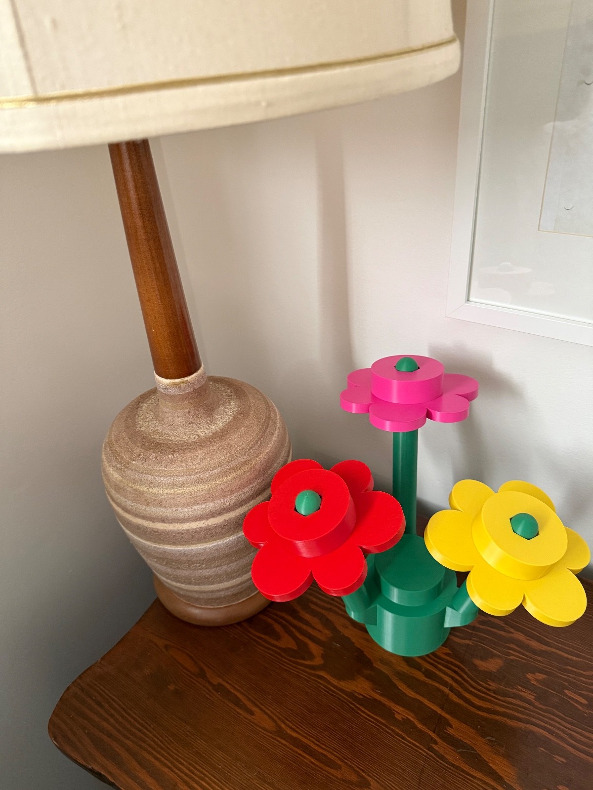 XL LEGO Flowers 3D Printed Decor Set – 10.25″ Tall Custom Colors