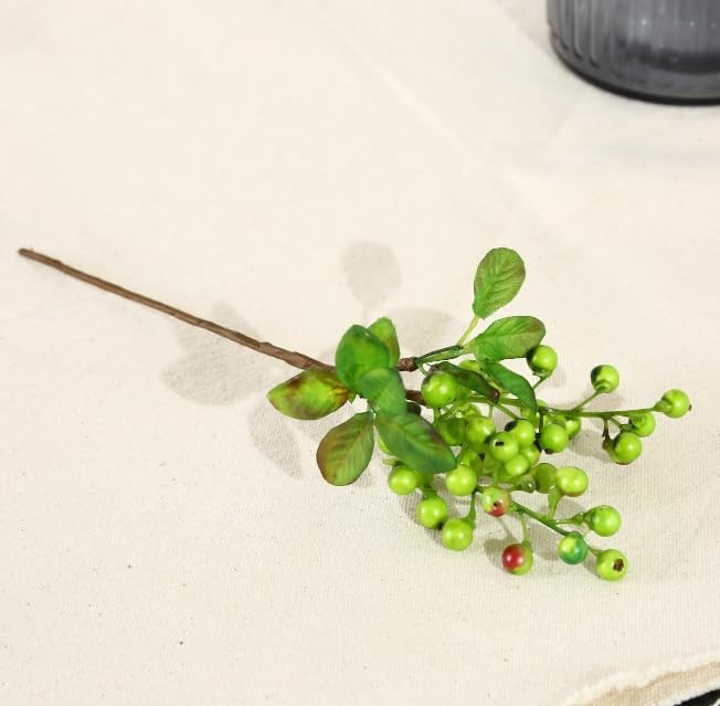 Artificial Blueberry Stems with Berries, Blue Christmas Fruit Decor, DIY Flor…