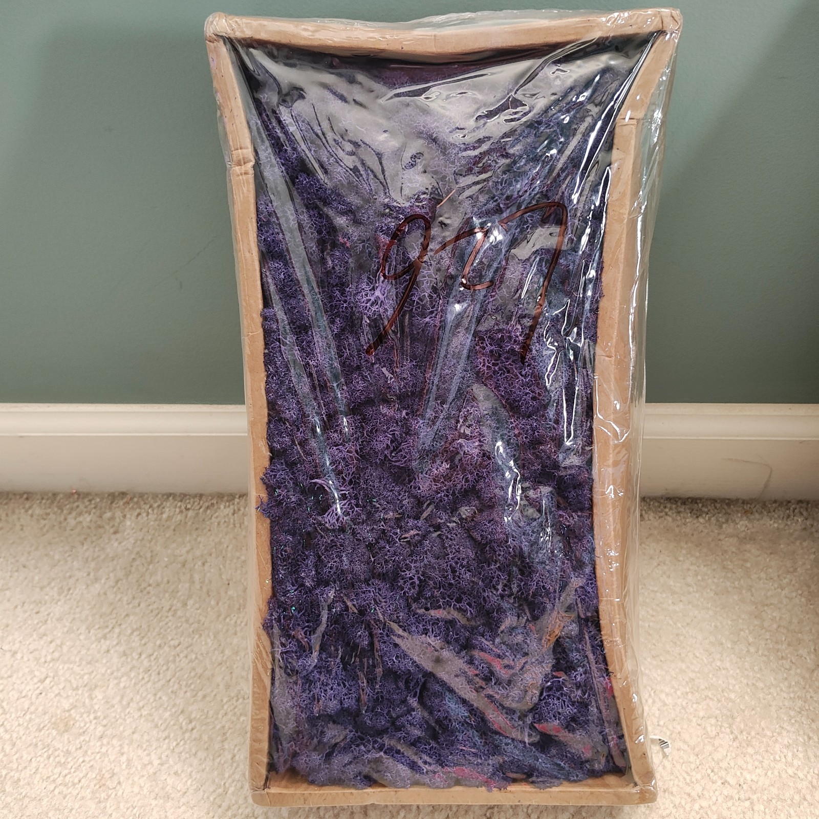 Artificial Reindeer Moss Purple 500g Box