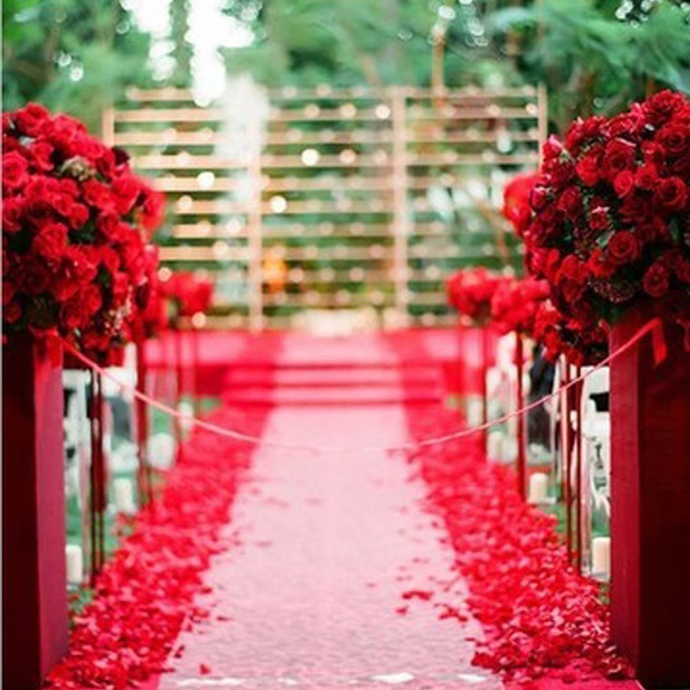 3000 PCS Red Rose Petals Silk Artificial Petals Vase Home Decor Wedding