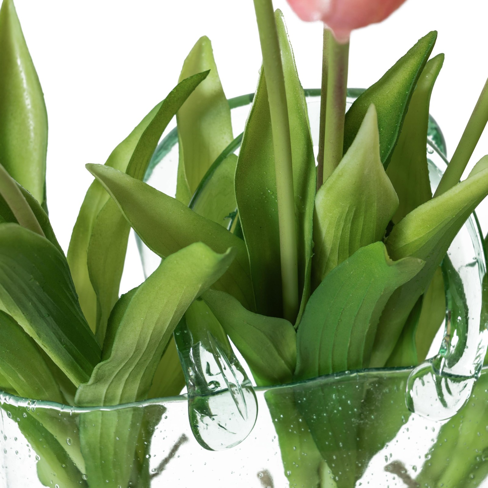 15pcs Artificial Tulips Flowers, Latex Bouquet, Fake Tulips for Office Weddin…