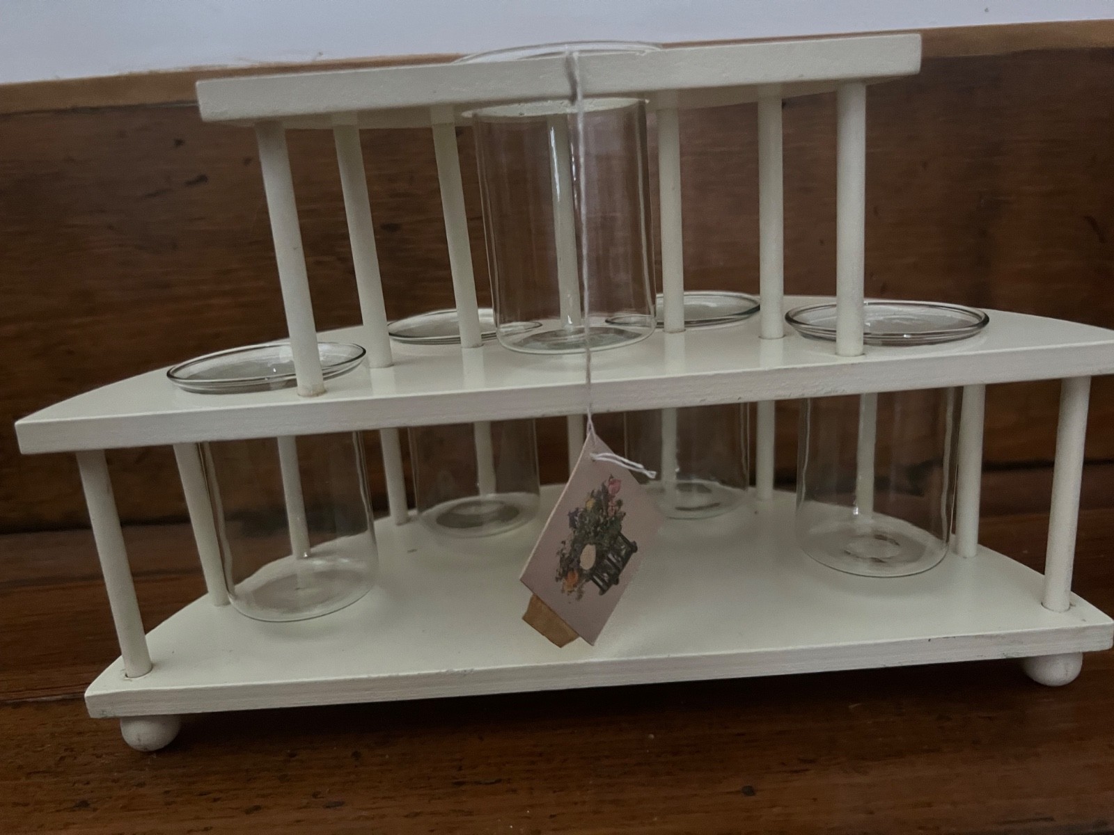 Two’s Company Colonnade Antique Reproduction Floral Arranger /Glass Containers
