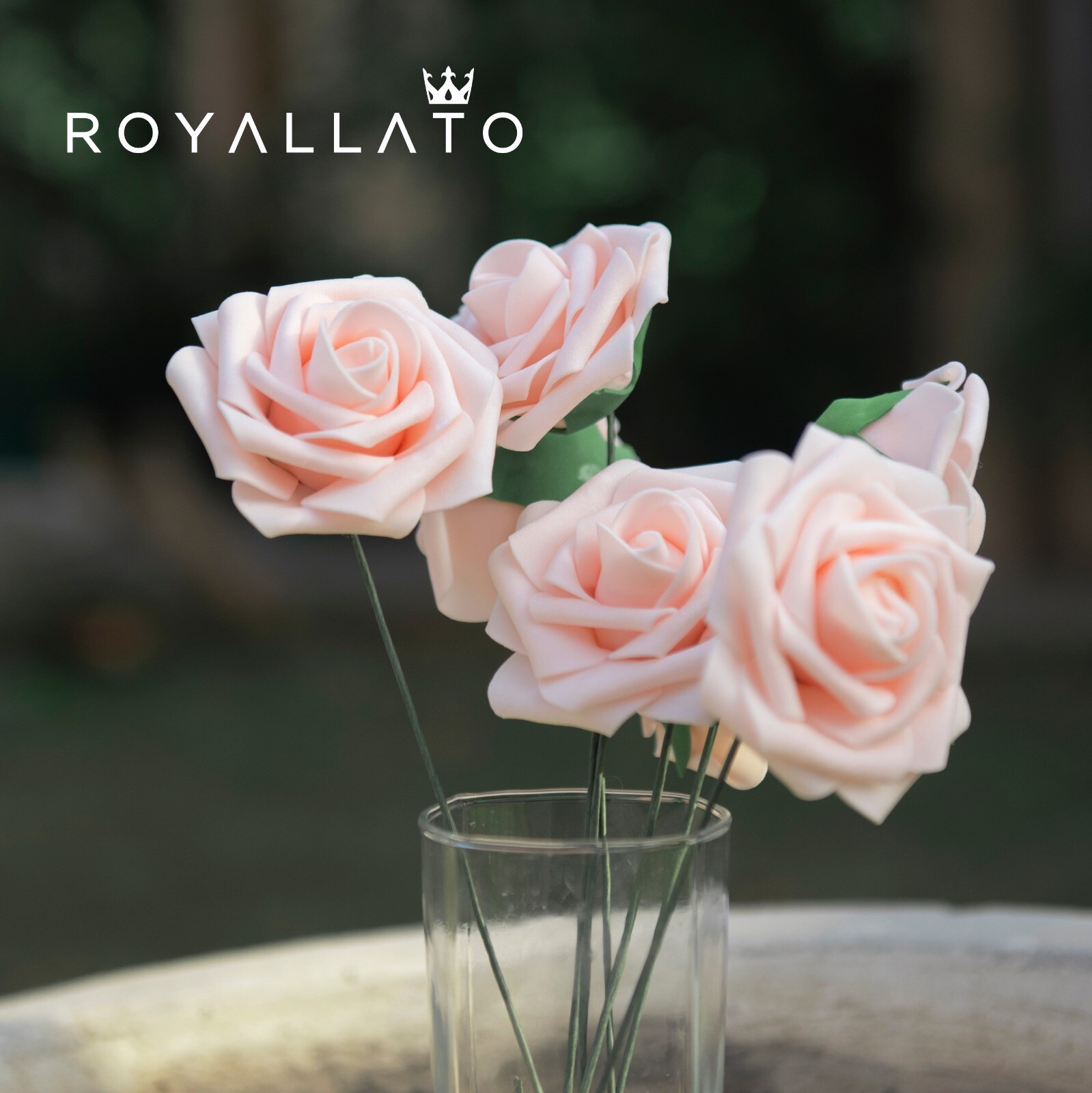 25 Artificial Flowers Rose Floral Bridal Wedding Bouquet Home Party Decoration