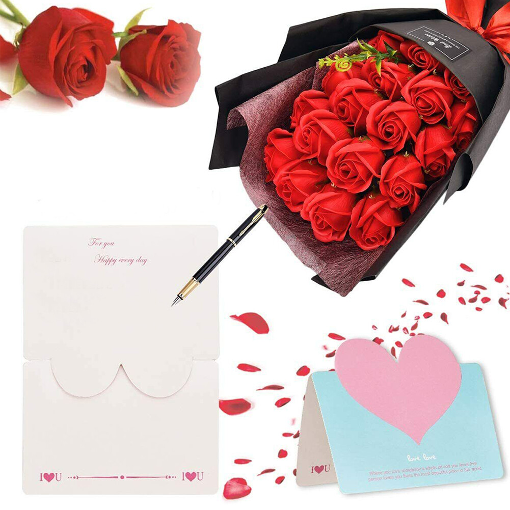 US 18 Pcs Eternal Rose Soap Flower Bouquet Valentine’s Day Gift Girlfriend Wife