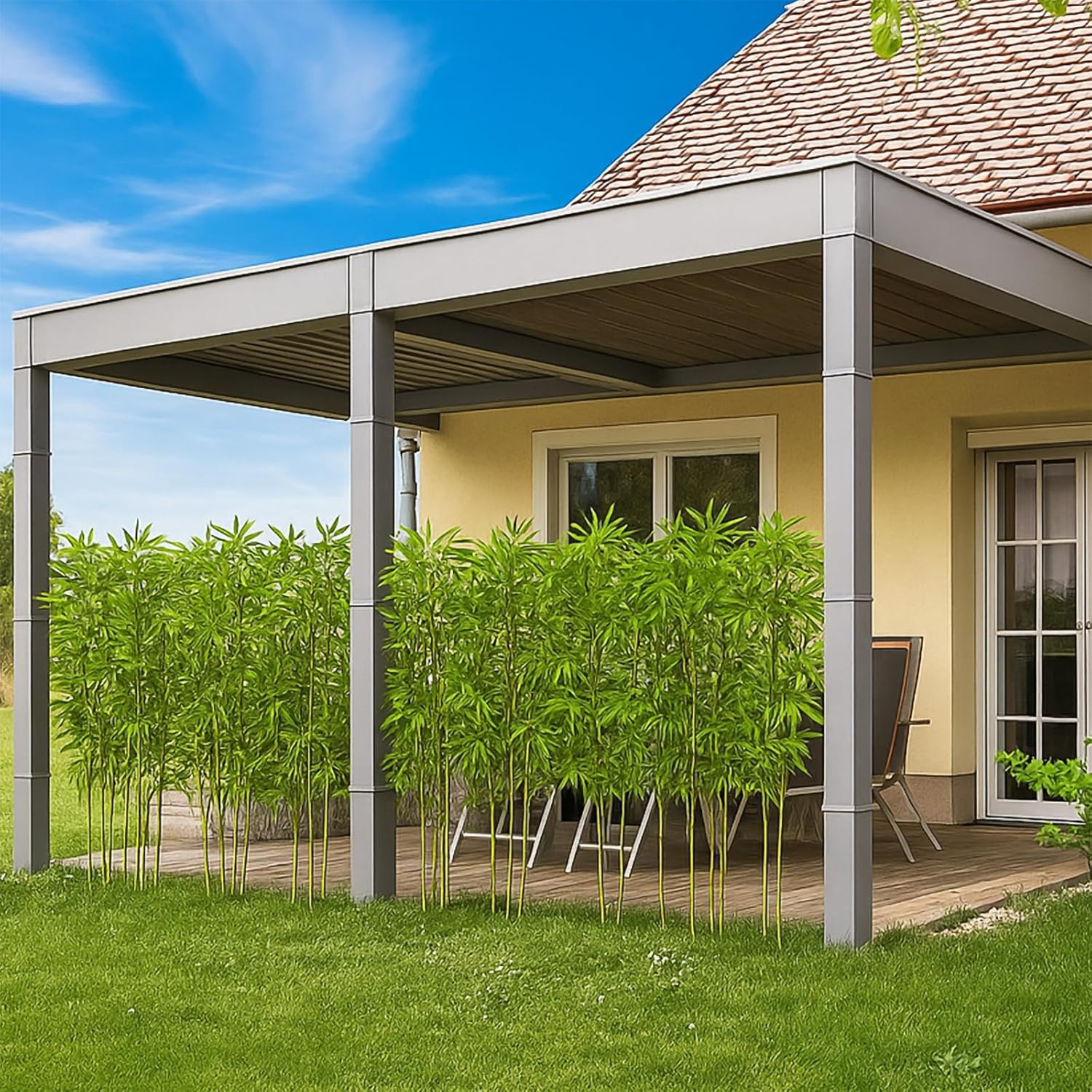 6Ft Fake Bamboo (20 Pack) for Outdoor Privacy, Screen Dividers & Decor