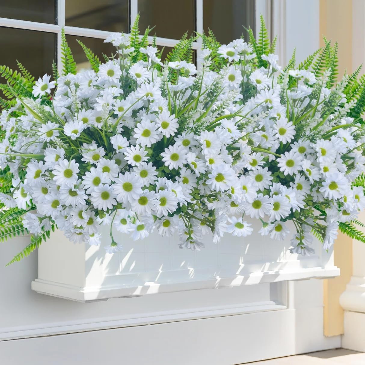 Spring Artificial Daisy Flowers Fake Plants for Outdoor Outside, 12 Bundles F…
