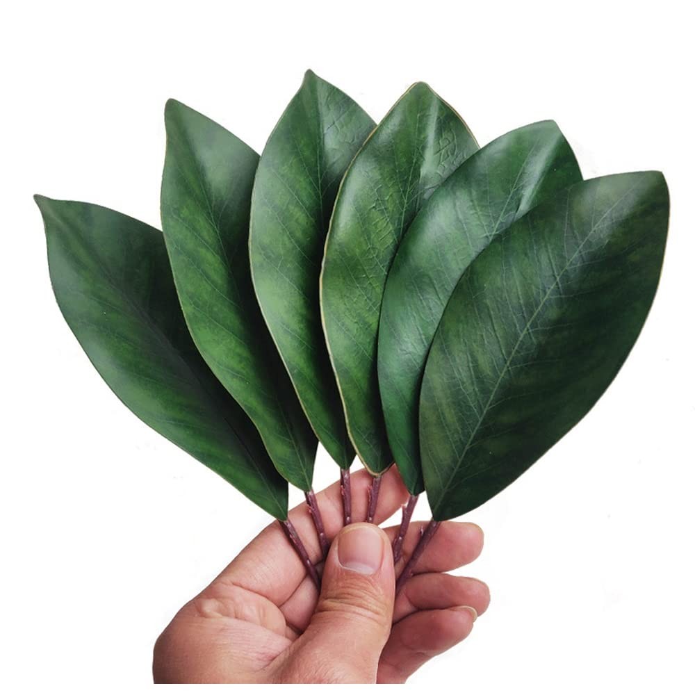 Artificial Magnolia Leaves Fake Green Magnolia Leaves For Wedding Decorations