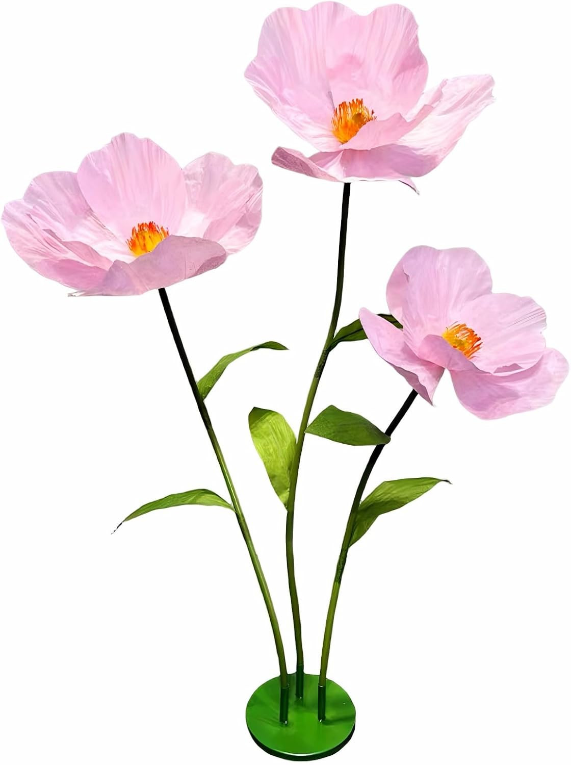 Giant 5.57 Ft Pink Artificial Flower Set for Weddings & Home Decor