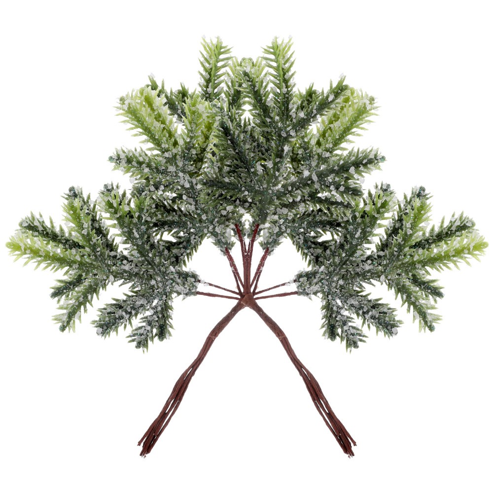 2Pcs Simulated Pine Branches Assorted Color For Christmas And Home Decoration