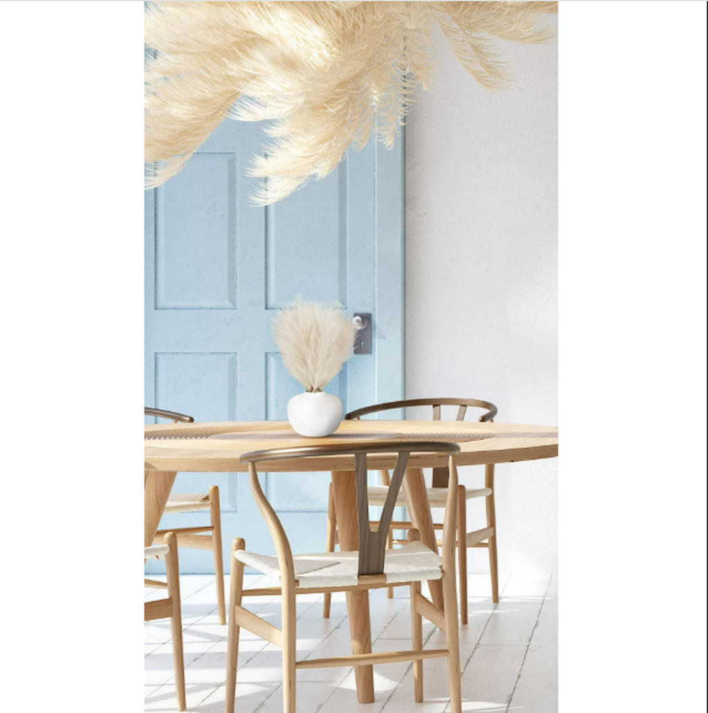 Better Homes & Gardens 14″ Artificial Pampas Grass in White Ceramic Vase