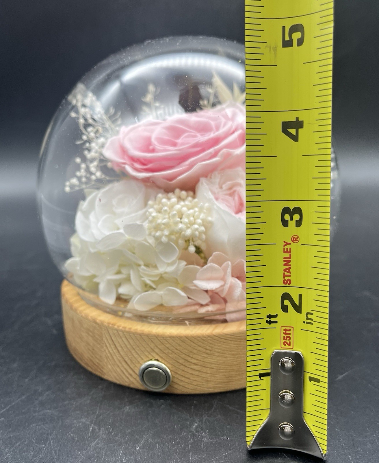 Valley of Rain & Forest Long-Lasting Real Flowers LED Light up Pink White Roses