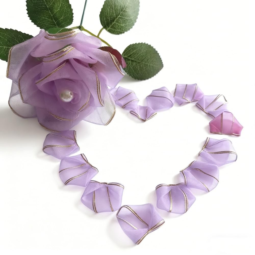 300Pcs Pre-Made Organza Rose Petals Pre-Cut Chiffon Petals for DIY Artificial…