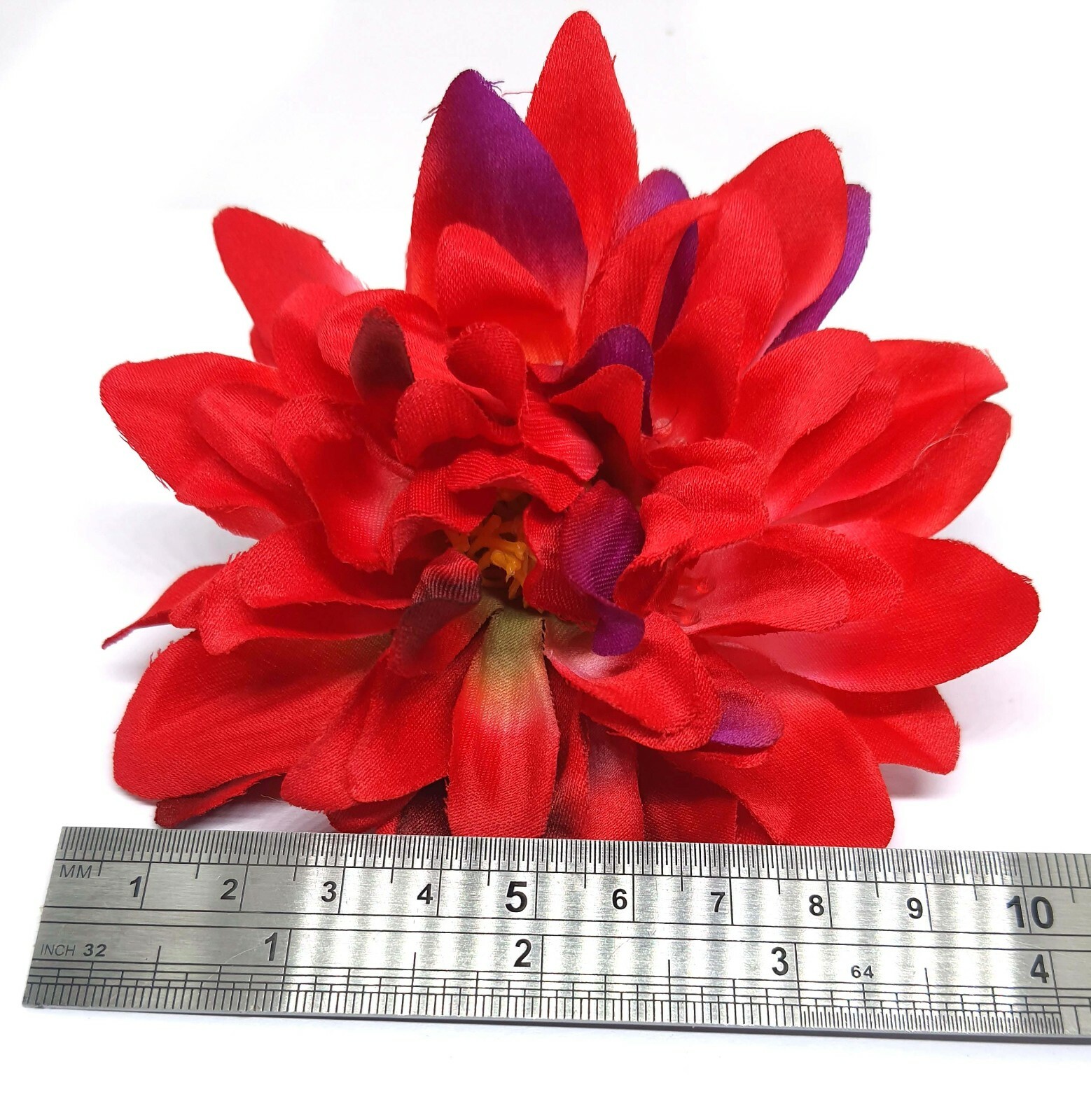 10 pcs Big Dahlia flower artificial flower head size 4.5 inches mix colors