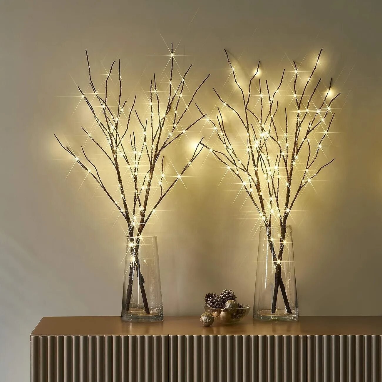LED Lighted Artificial Decorative Branches (2 pieces)