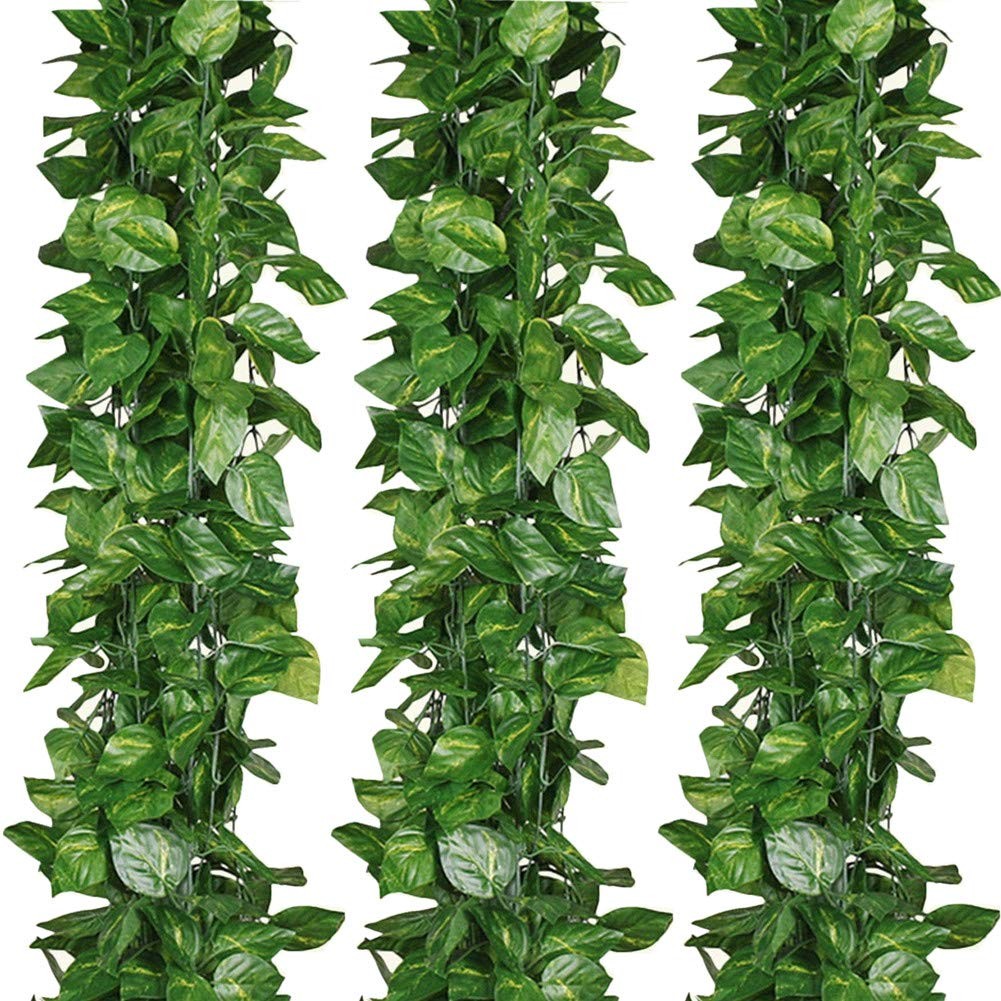 ZWYOQI 84 feet Artificial Vines Greenery Garland Fake Hanging Leaves Faux Fol…