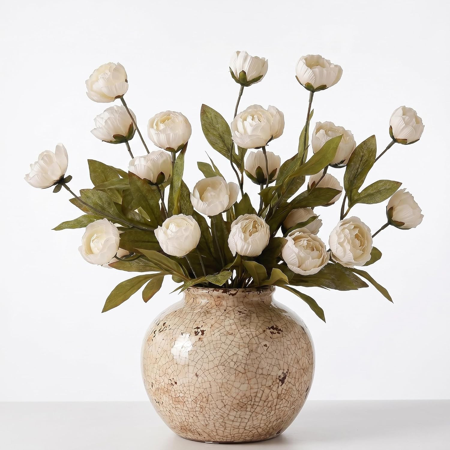 27″ Silk Peony Flowers – 6 PCS Artificial Floral Decor for Weddings & Centerpiec