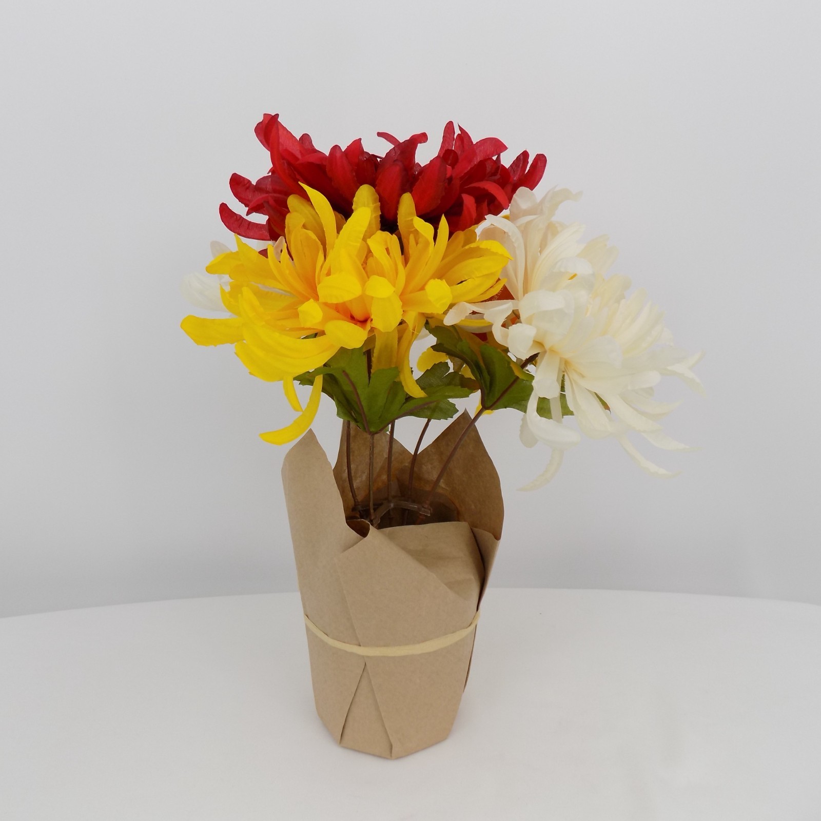 Ashland Fall Potted Flower Chrysanthemum Yellow Red Cream Mum Artificial New