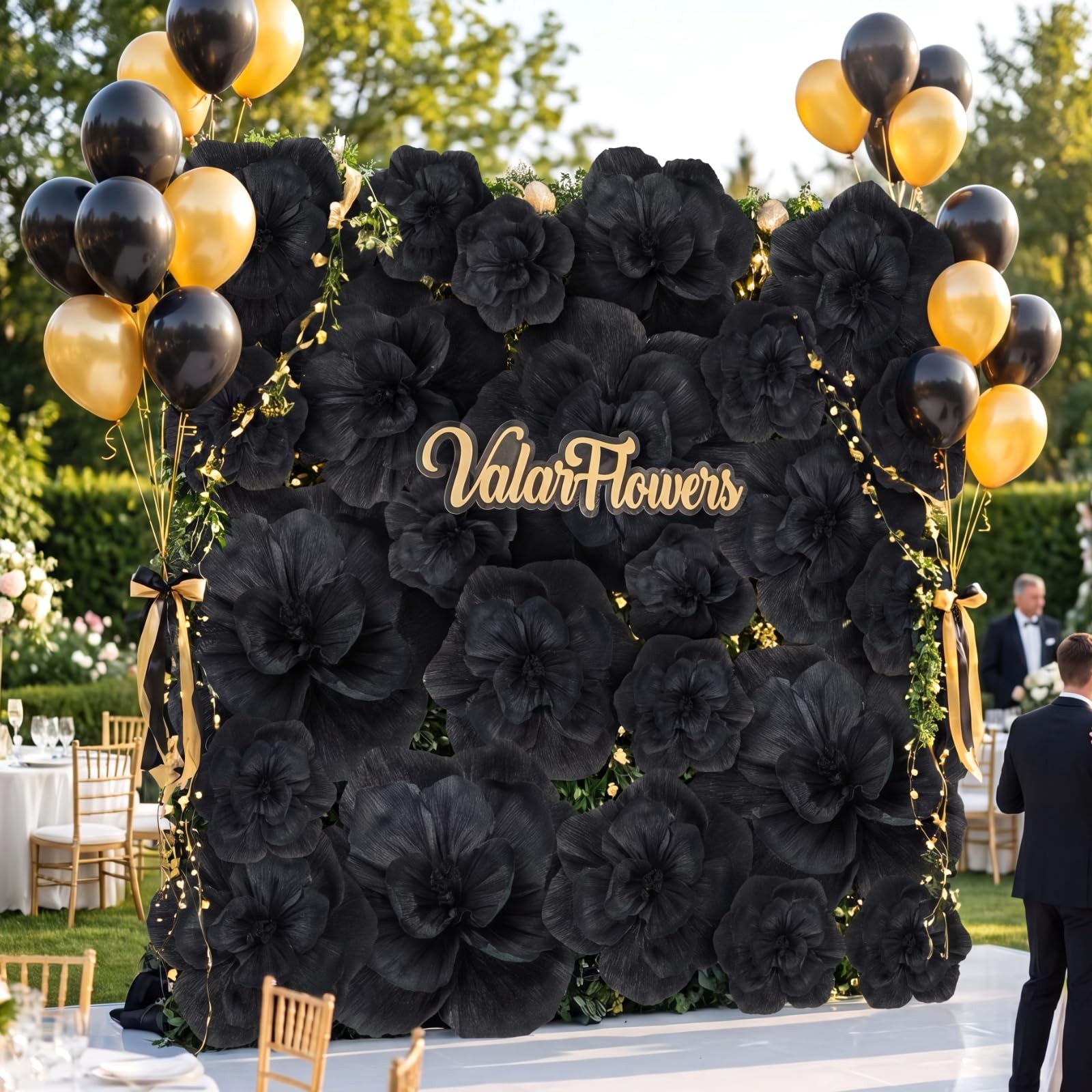 Giant Paper Flowers Artificial Large Wall Backdrop Christmas 12 PCS