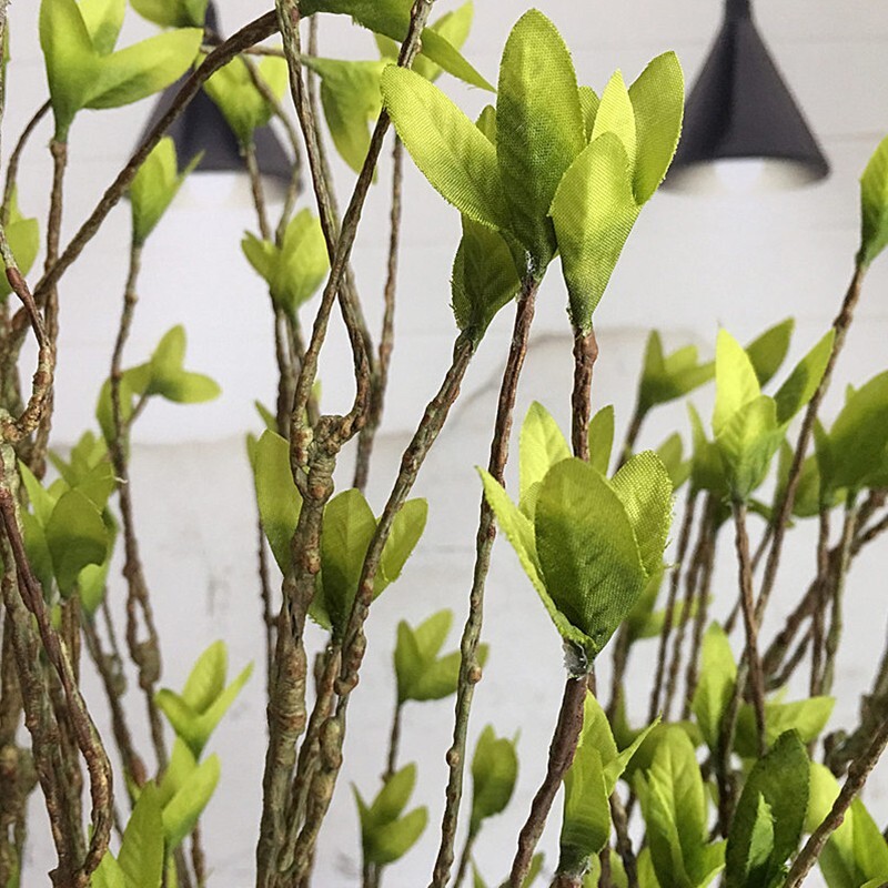 Simulation Dry Vine Artificial Plants Green Leaf Tree Branch DIY Home Decor
