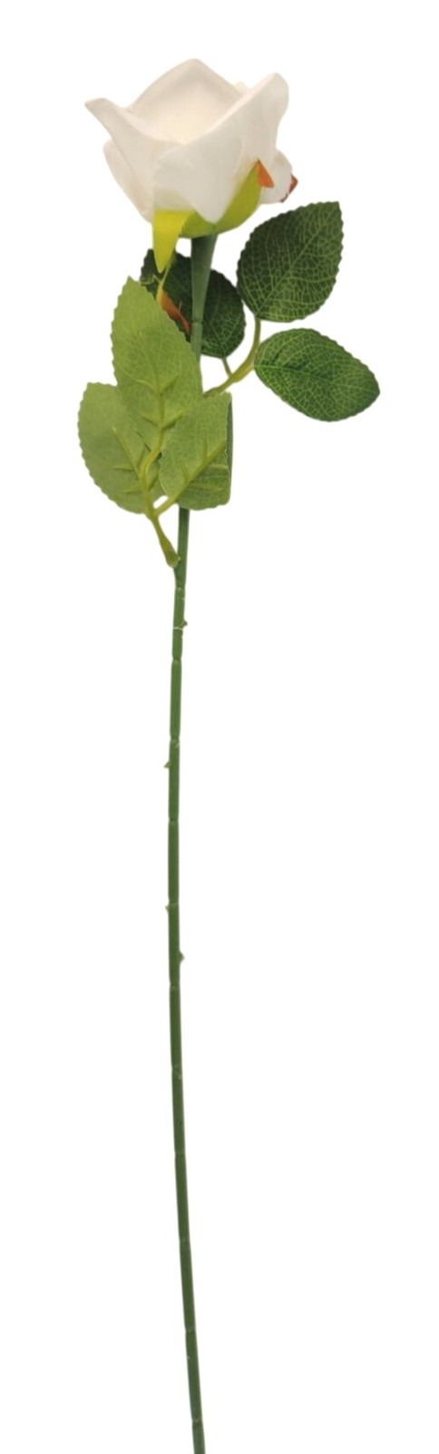 Set of 6 White Rose Stems Faux Roses Artificial White Flowers Farmhouse Wedding