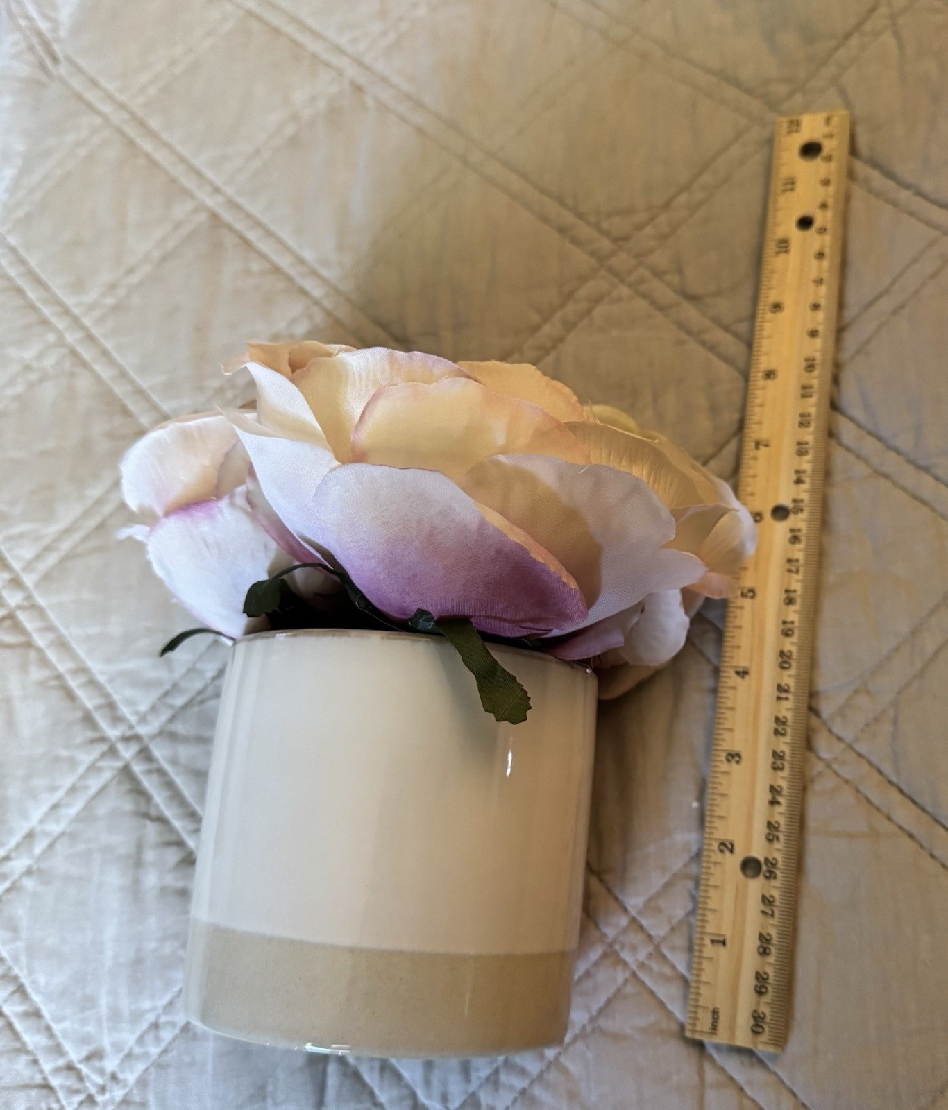 Floral Decor In Ceramic Pot- NEW