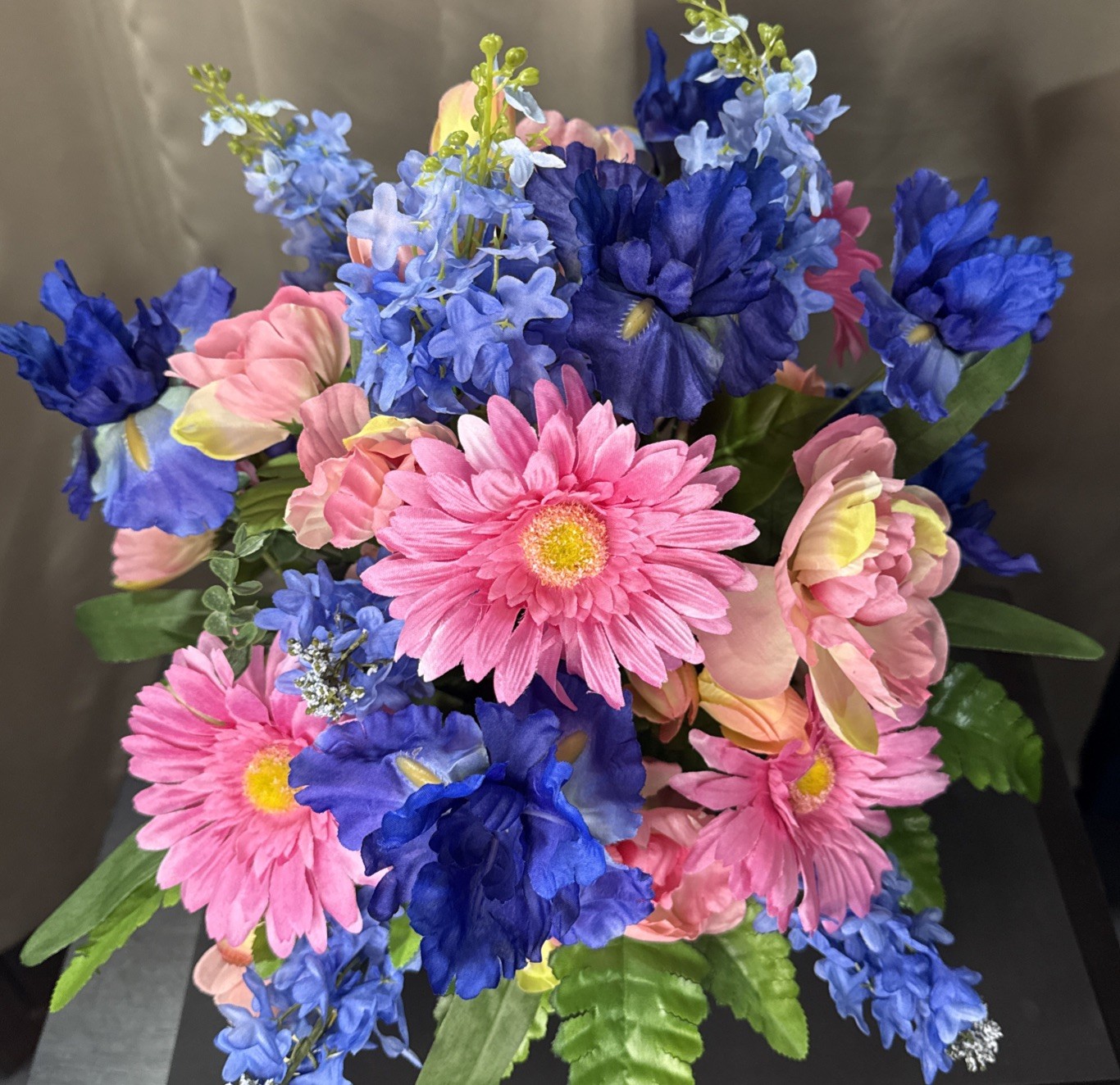 Cemetery Flowers Sympathy Grave Flowers Artificial Arrangement Memorial Tribute