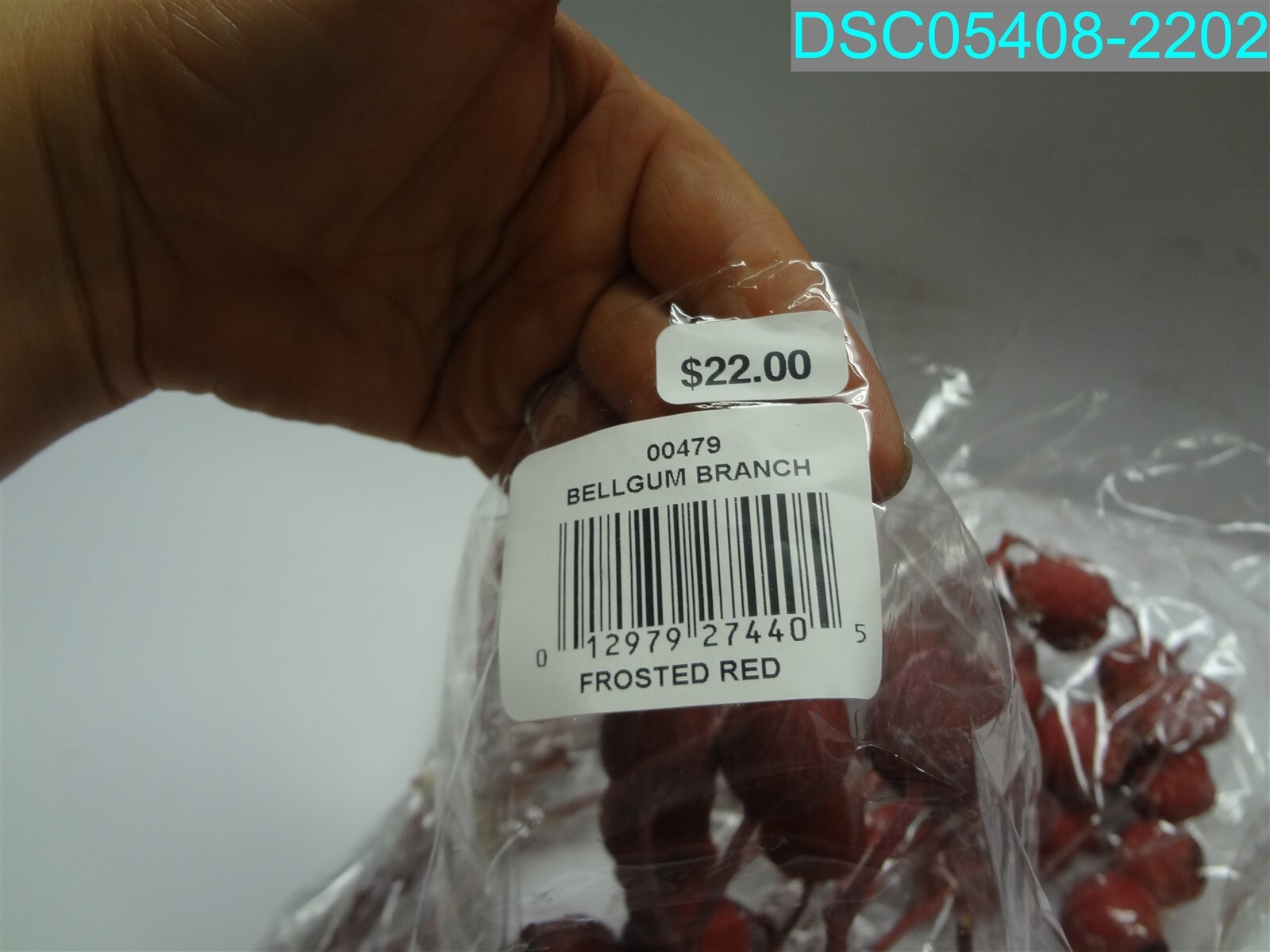 QTY=5: 00479 Bell Gum Branch FROSTED RED 012979274405