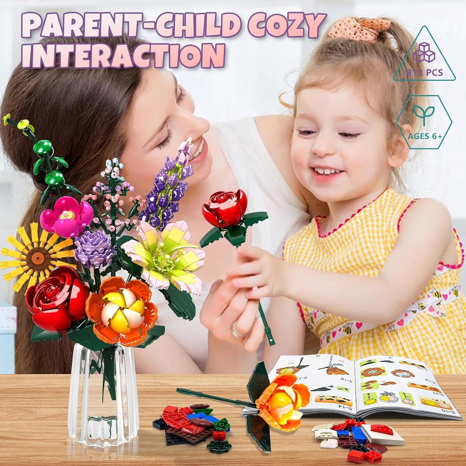 Adjustable Artificial Flower Building Kit – Perfect Gift for Floral Lovers
