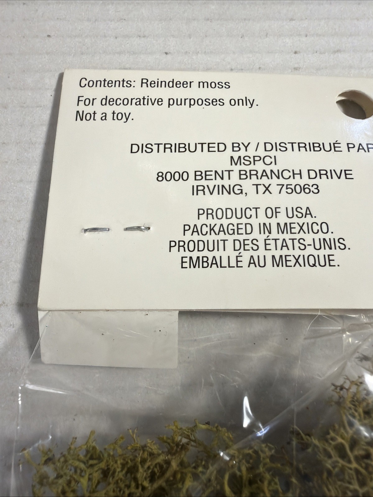 Ashland Decorative Reindeer Moss for Crafts Tiny Treasure 1oz New