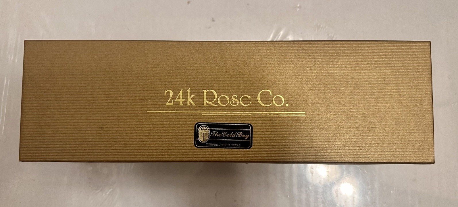 24k Rose Co. Gold Dipped Electroformed Real Rose Made In USA w/Box & Warranty
