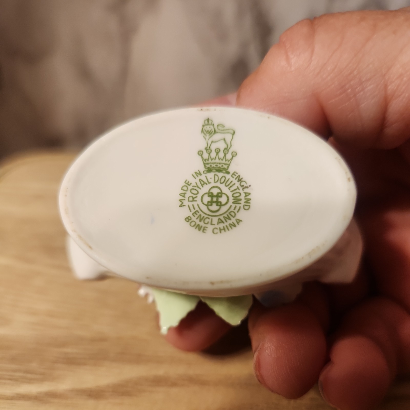 Royal Doulton Bone China Rose, Carnation Flower Basket Made in England Vintage