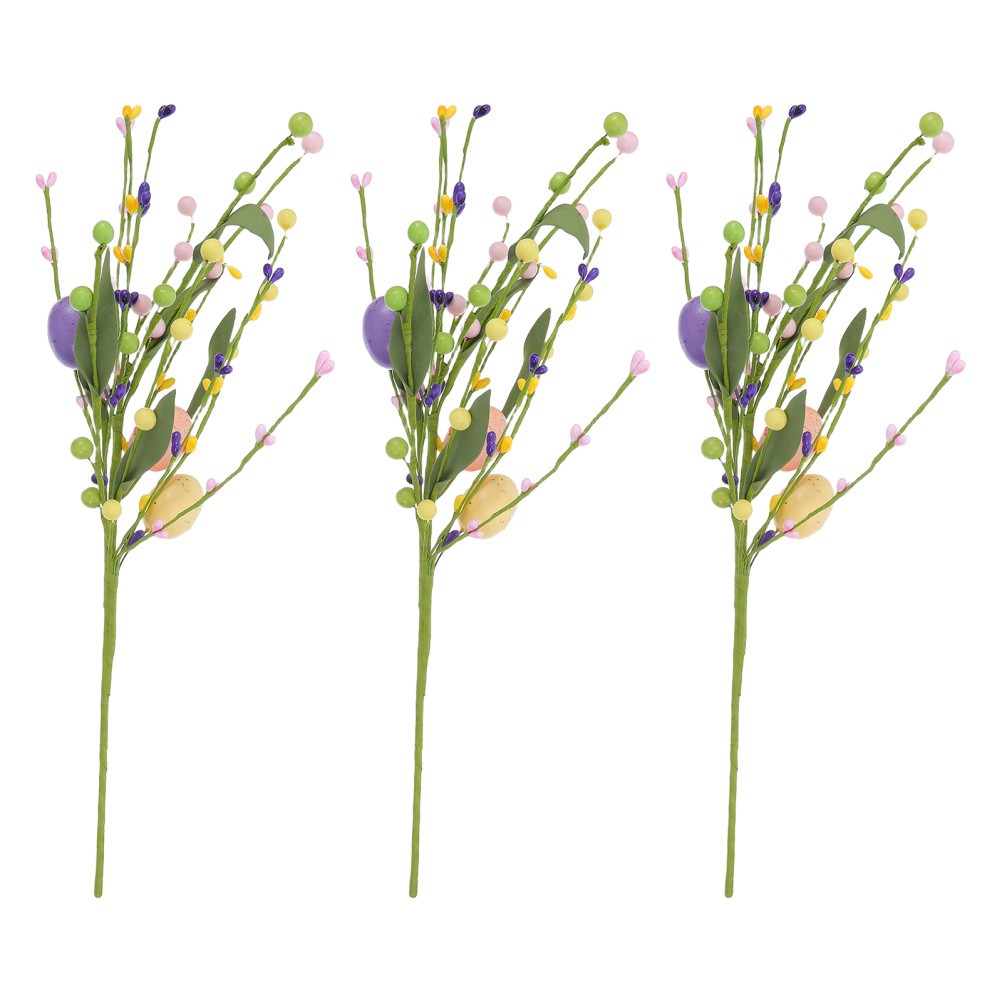 3 PCS Spring Floral Arrangement Artificial Budding Flower Branch
