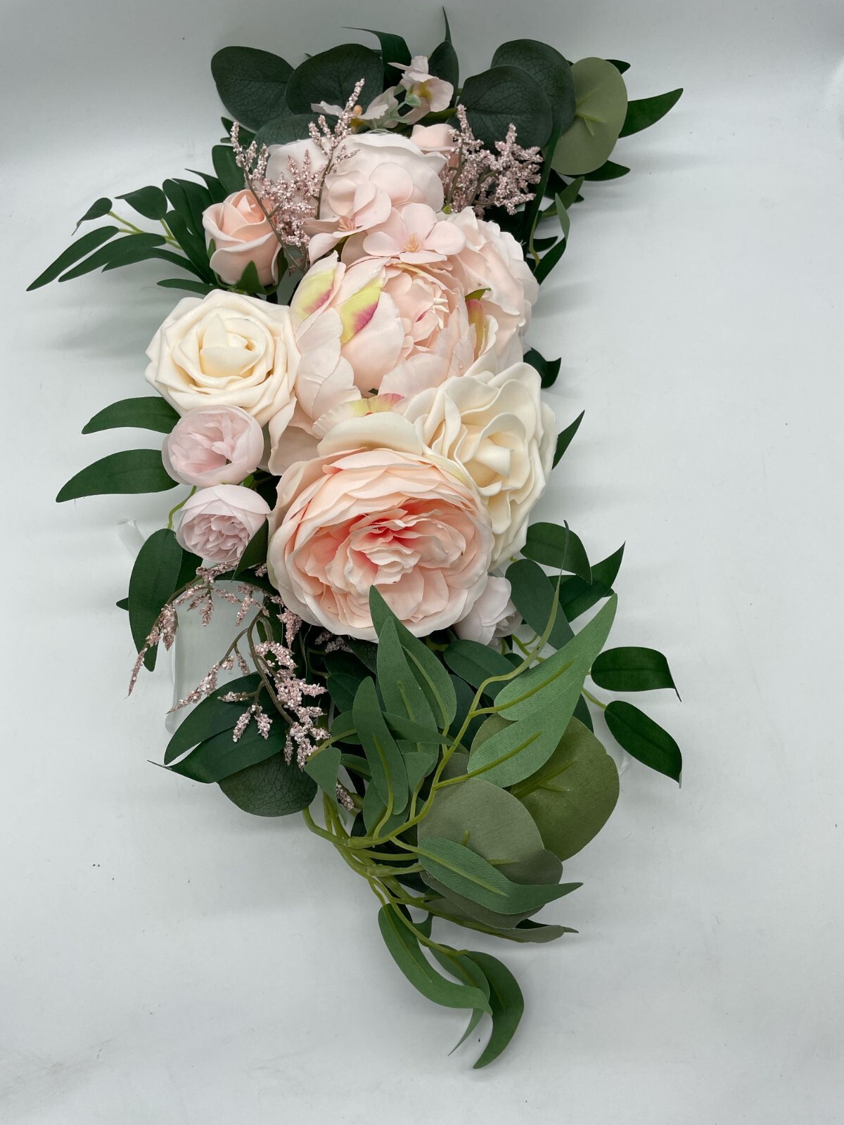 Floroom Arch Flowers with Drapes Kit (Pack of 4) – 2pcs Artificial Blush Pink