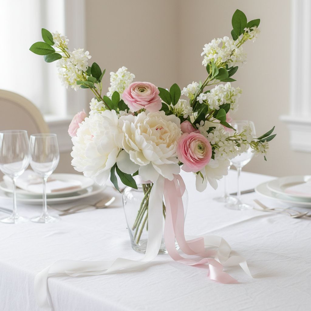 White Wisteria Stem 43 Inch Artificial Hanging Flowers Silk Wisteria Spray Flora